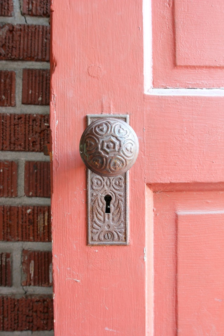 The Grit and Polish - Mudroom old door handle