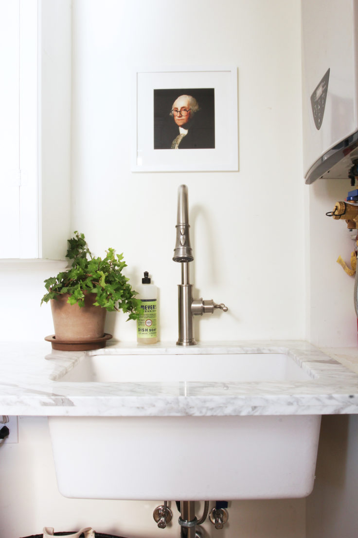 The Grit and Polish - Porch Mudroom Reveal sink 2.2