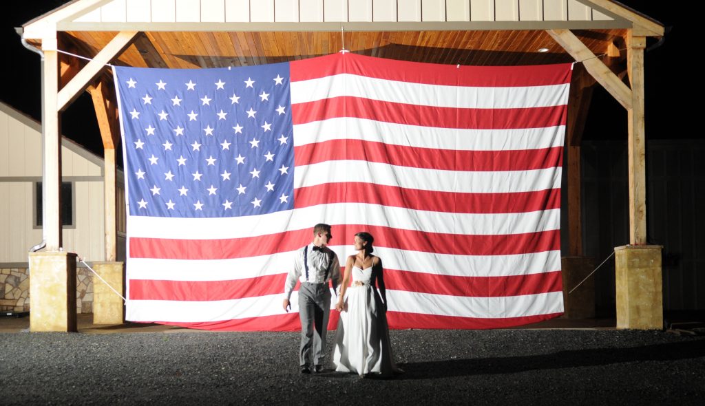Anna & Zack's patriotic wedding