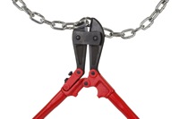 Boltcutter and chain