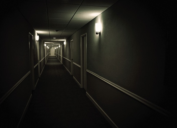Dark Hotel hall