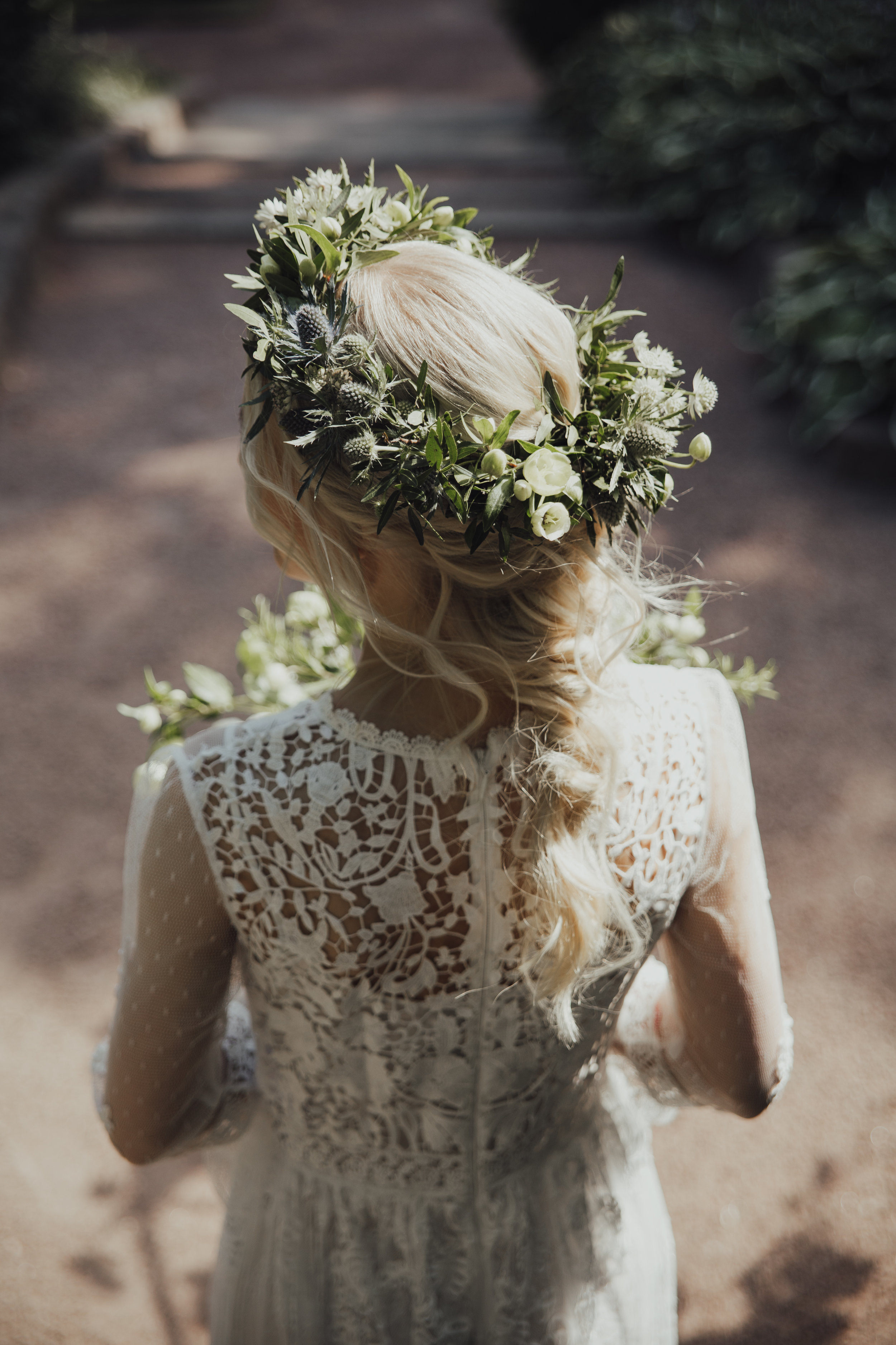 Morsiammen kukkaseppele, hiuskukat, hääkoristeet, morsiusidonta, Bridal Flowers, flower crown