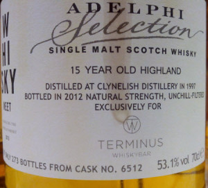 Clynelish 1997 Adelphi Selection Whisky-Meet 2013