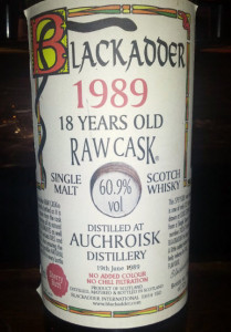 Auchroisk 1989 Blackadder Raw Cask