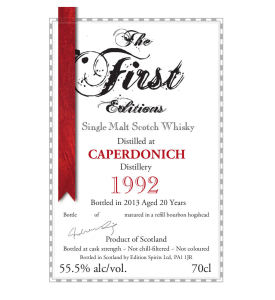 Caperdonich 1992 20 YO The First Edition