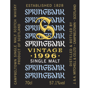 Springbank 1996 Vintage for Milano Whisky Festival