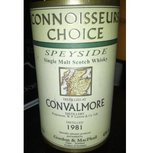 Convalmore 1981 21 YO Connoisseurs Choice