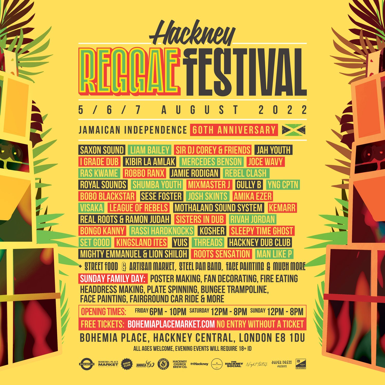 Hackney Reggae Festival — Bohemia Place Market