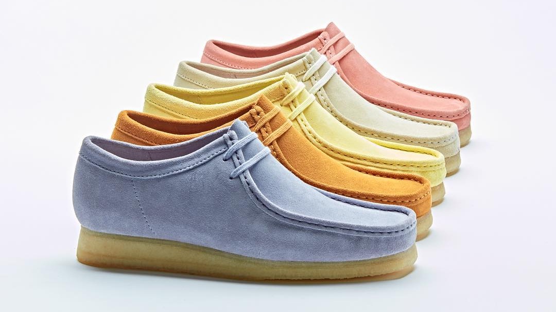 different color wallabees