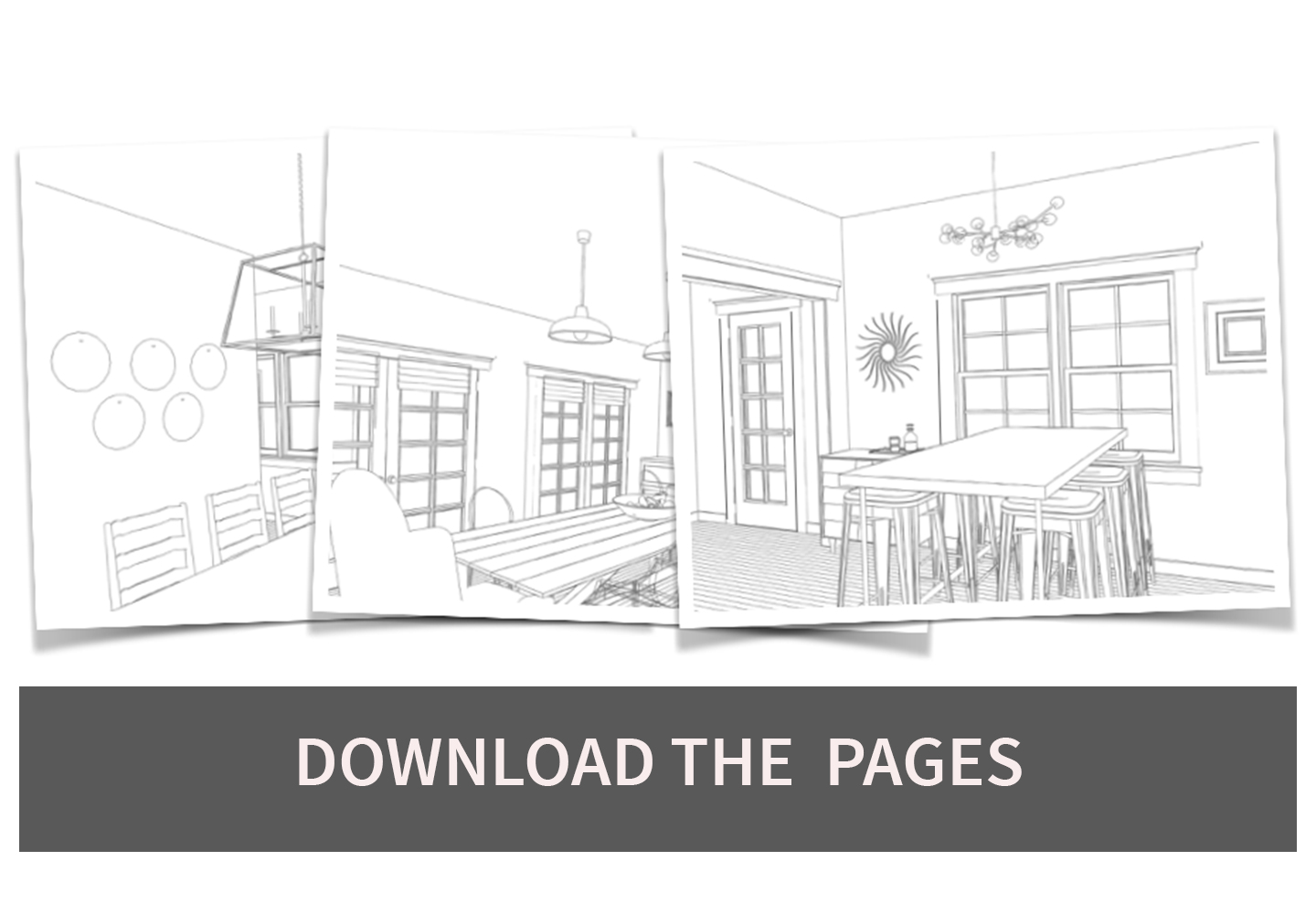 dining room coloring pages download