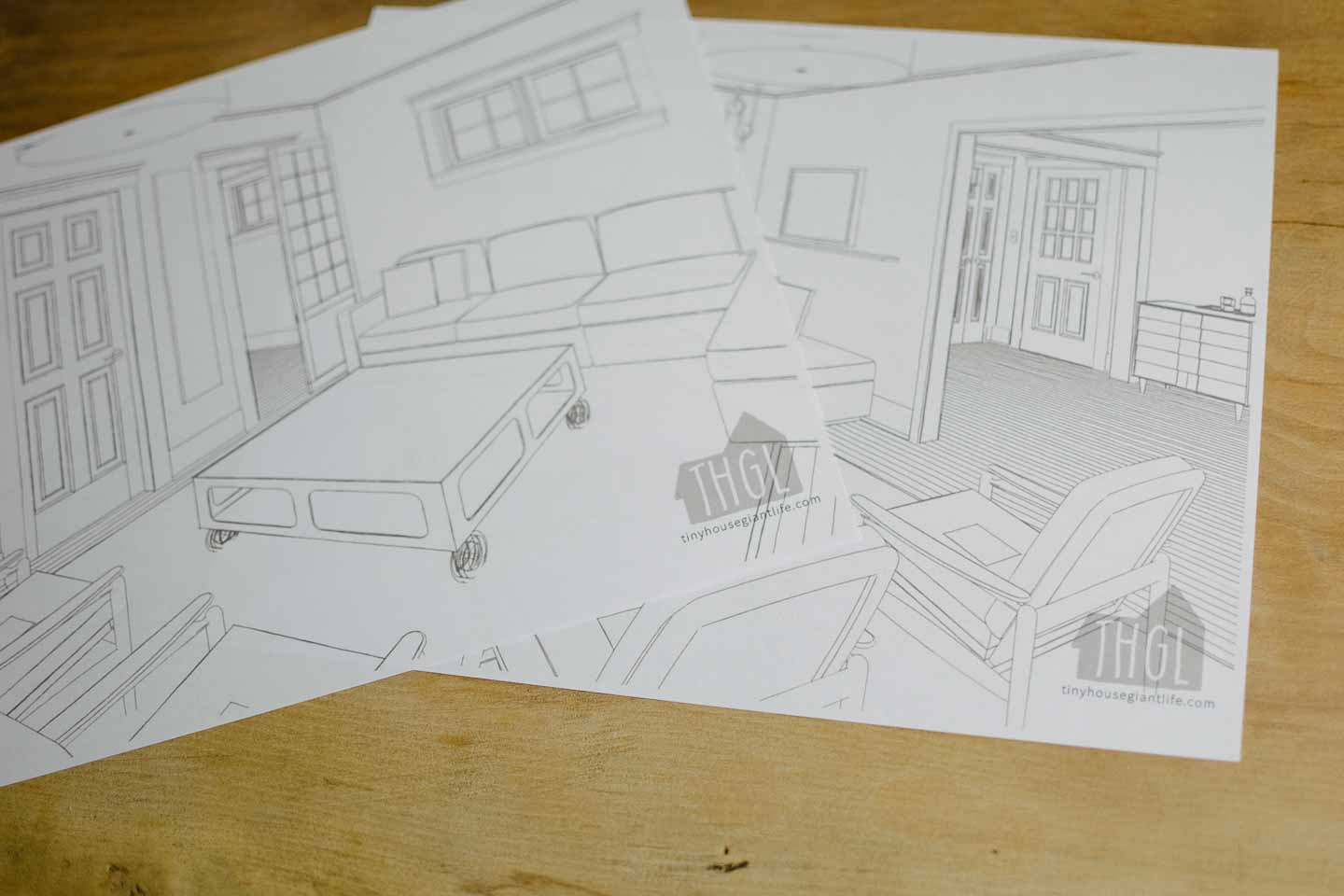 blank living room coloring pages