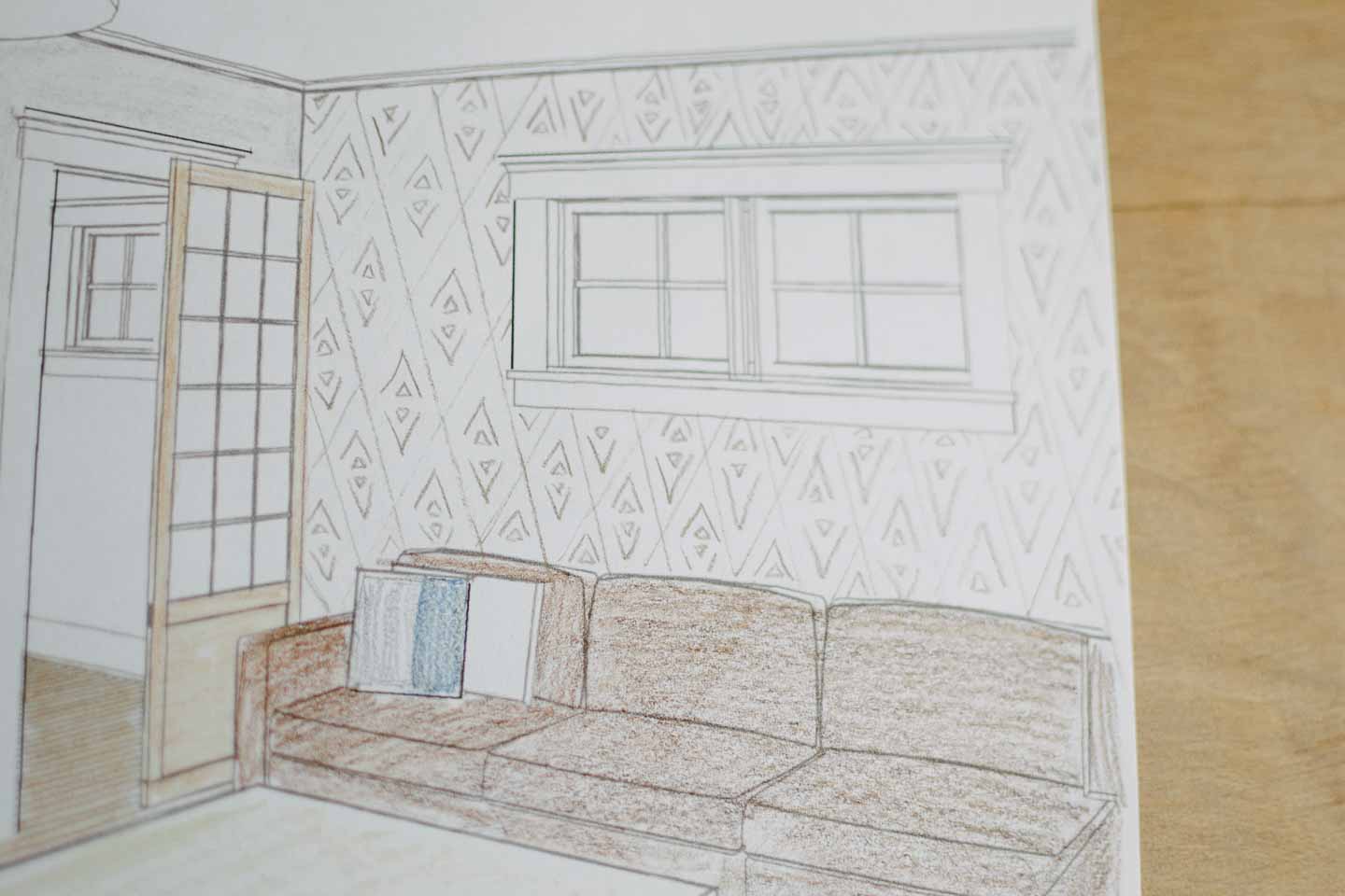 coloring page fixes wall design dilemma