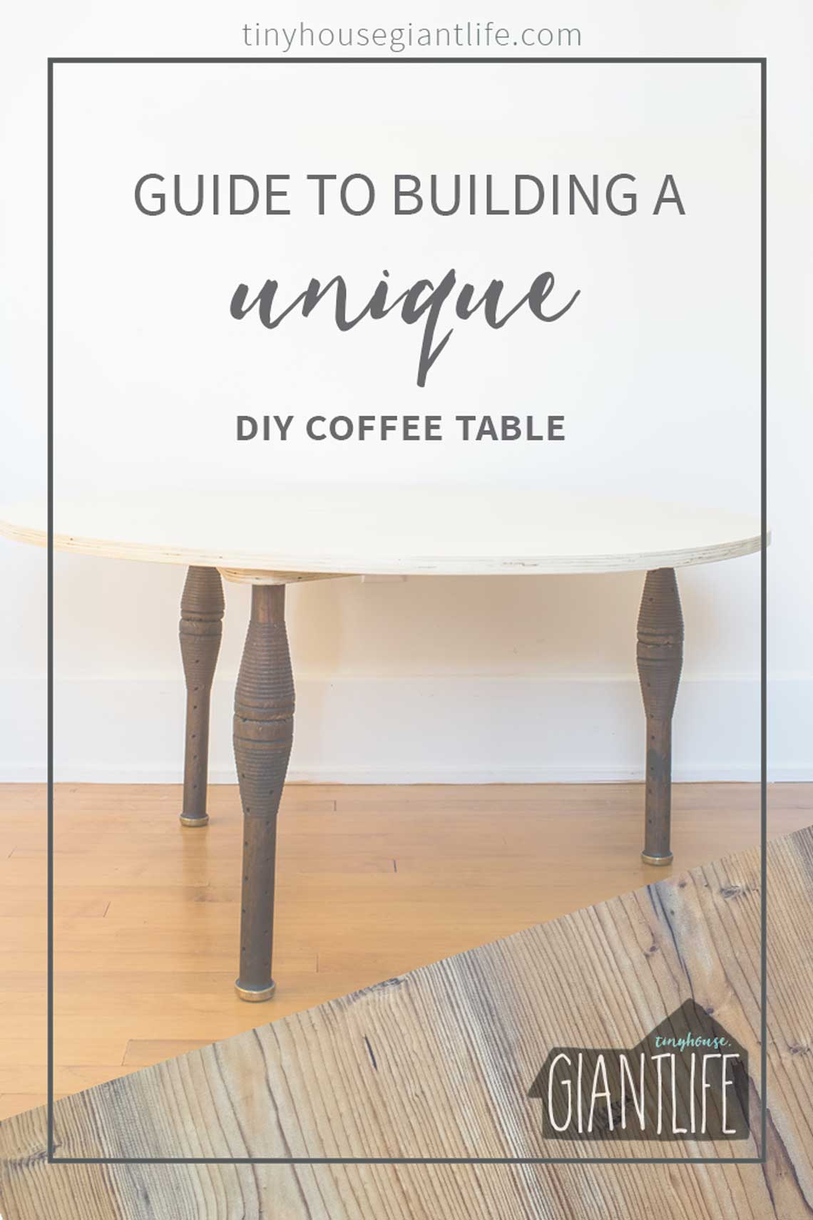 A Guide To Building A Unique DIY Coffee Table (Using IVinatge Industrial Spool's & A Plywood Top)