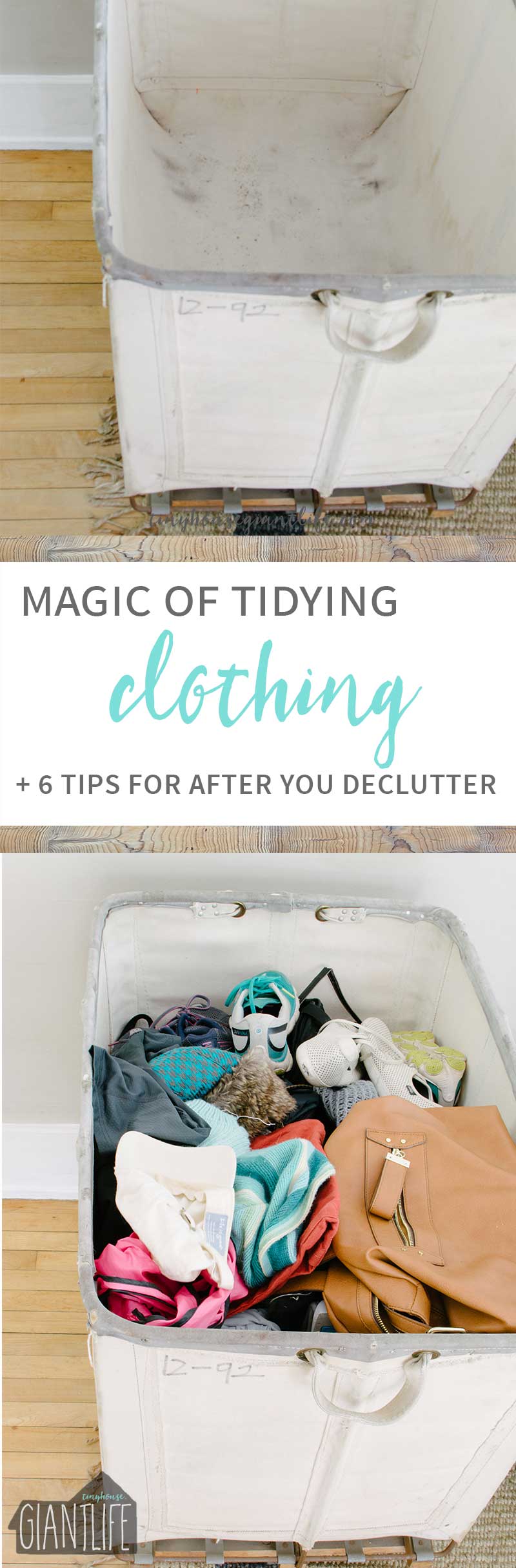 How to declutter clothing using the magic of tidying process |Organization | Clothing Organization 