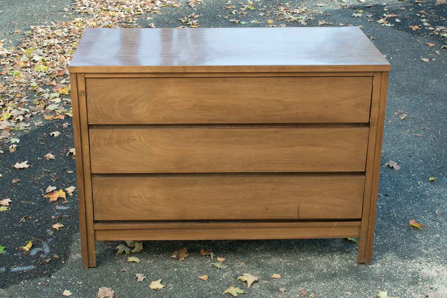 Modern Green Dresser with Leather Pulls