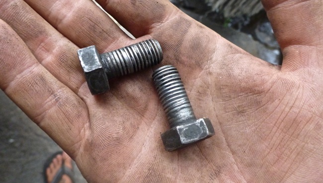 stripped bolts