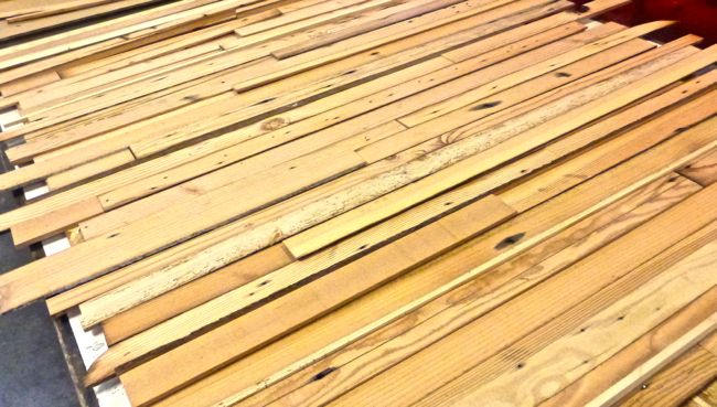 reclaimed wood slats