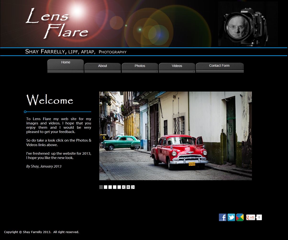 Lensflare Web Site