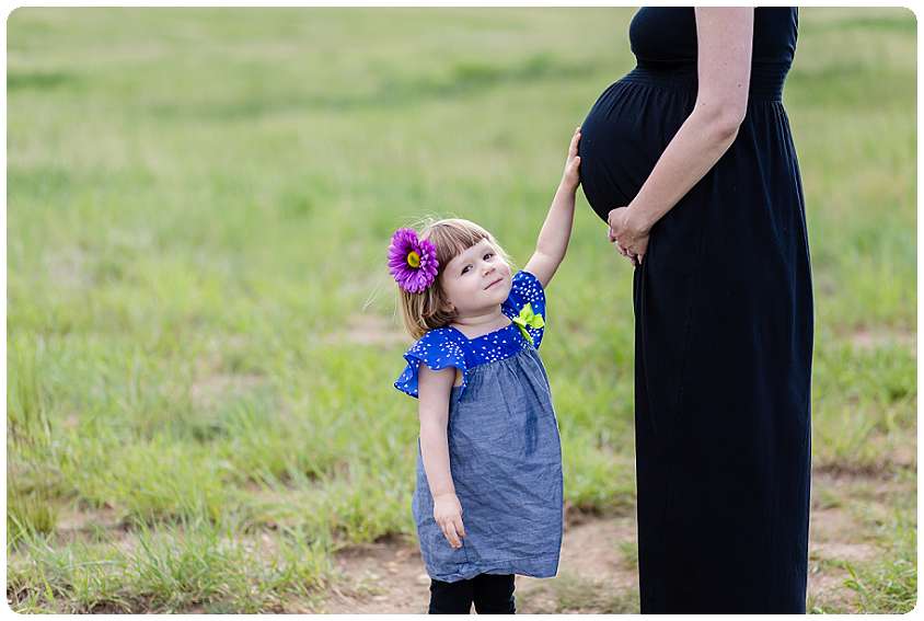 Elk meadow in Evergreen, Colorado is a great place for family maternity photography