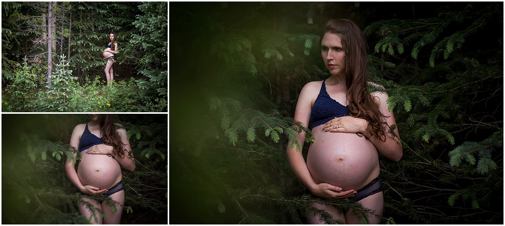 This mountain mama did nude maternity photos in Colorado