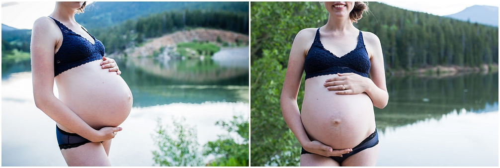 Nude maternity photography