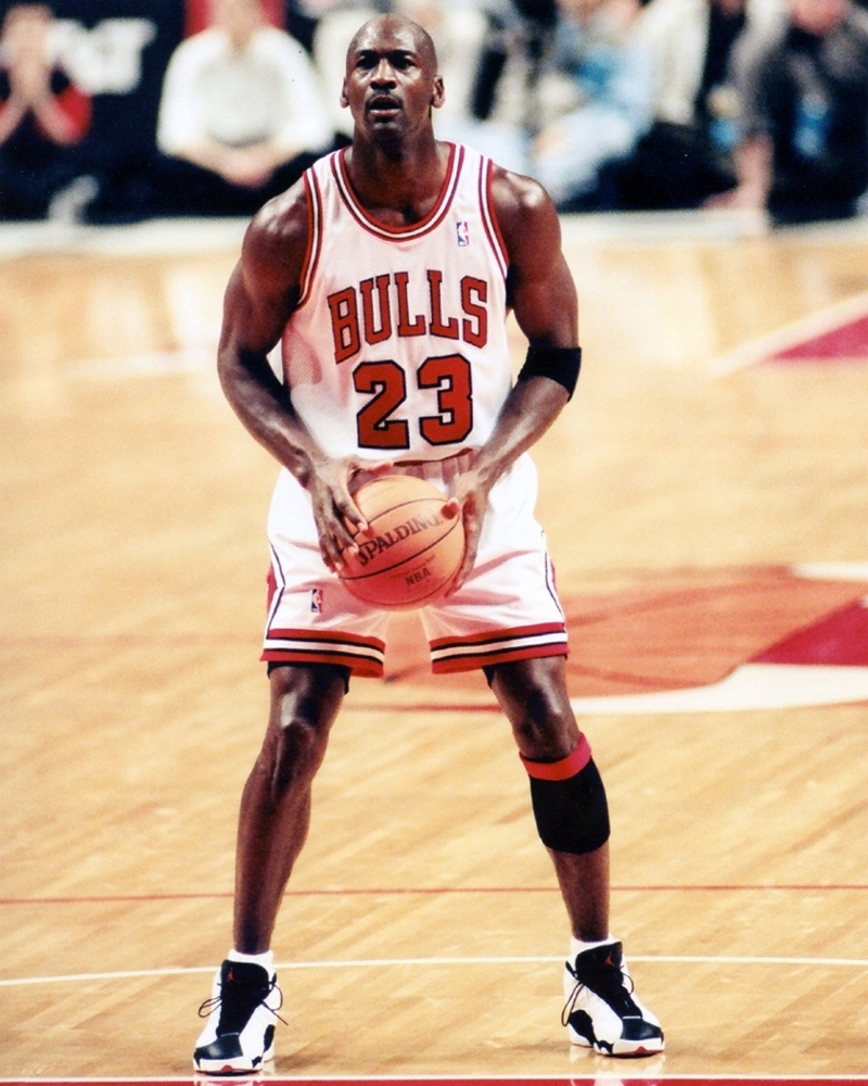 Michael Jordan at Free Throw Line 