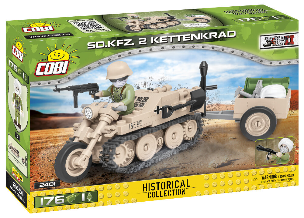 COBI 2401-Small Army-WWII Sdkfz 2 Kettenkrad-Neuf 