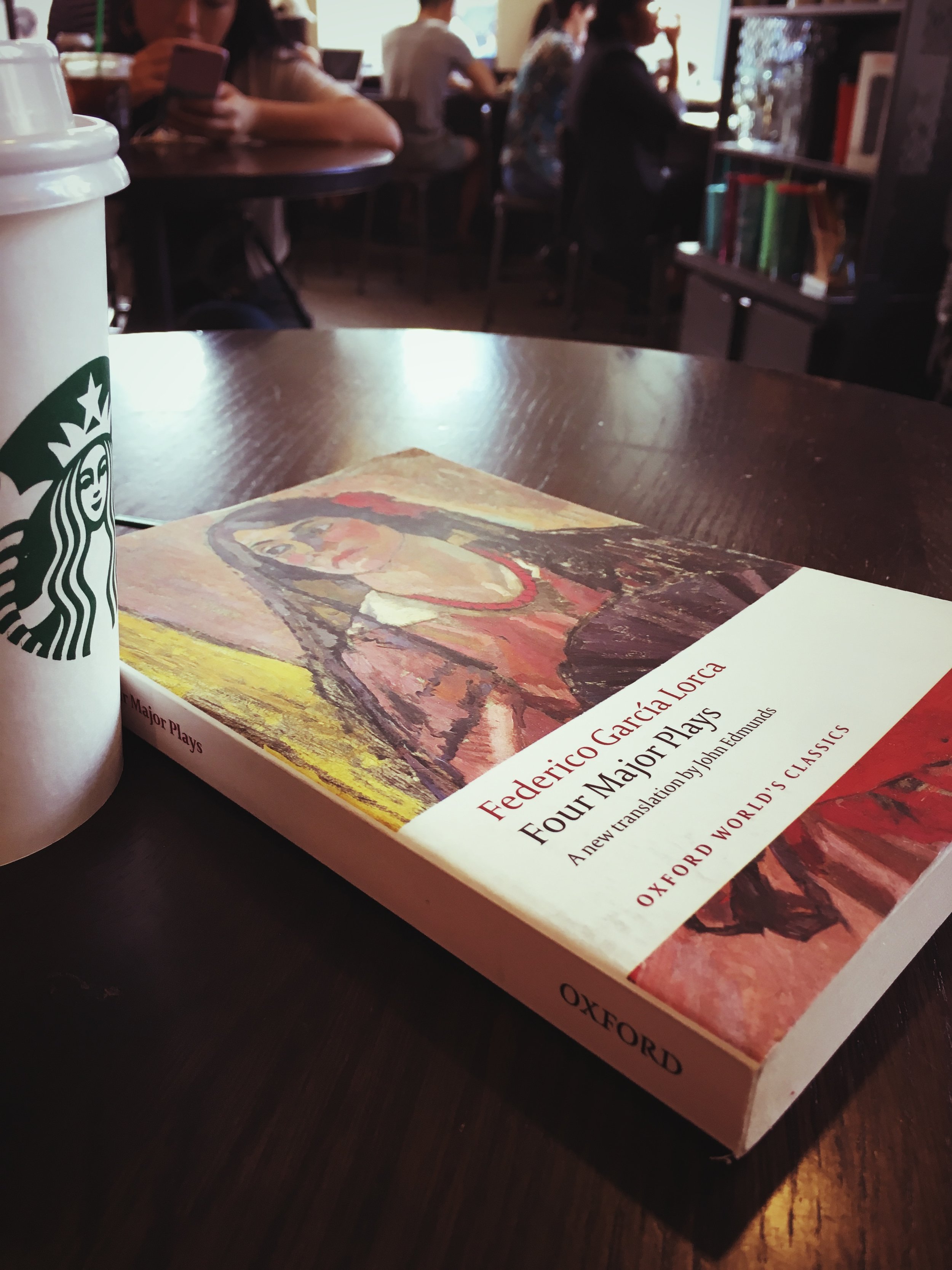Reading in Starbucks