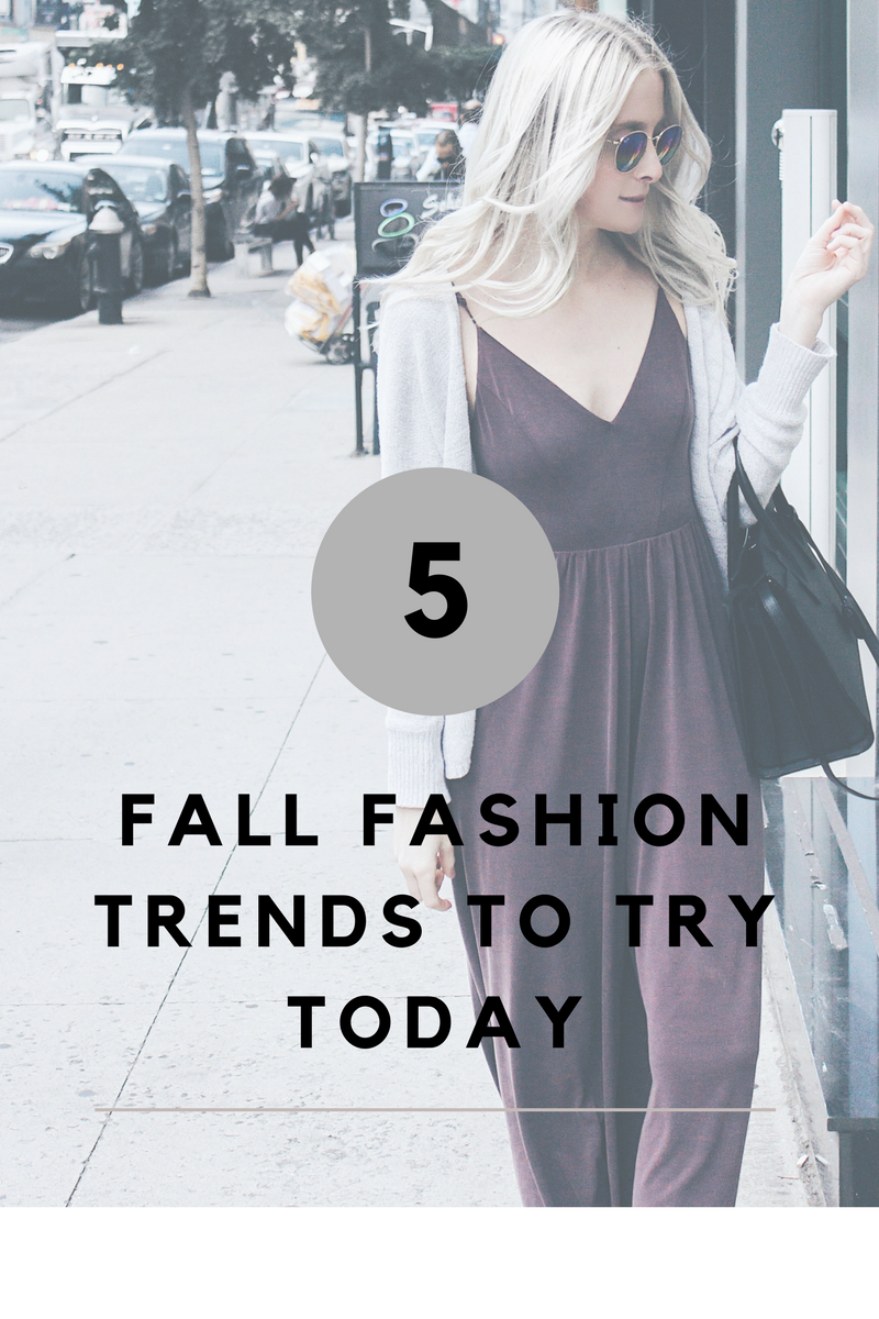 5 fall fashion trends to try