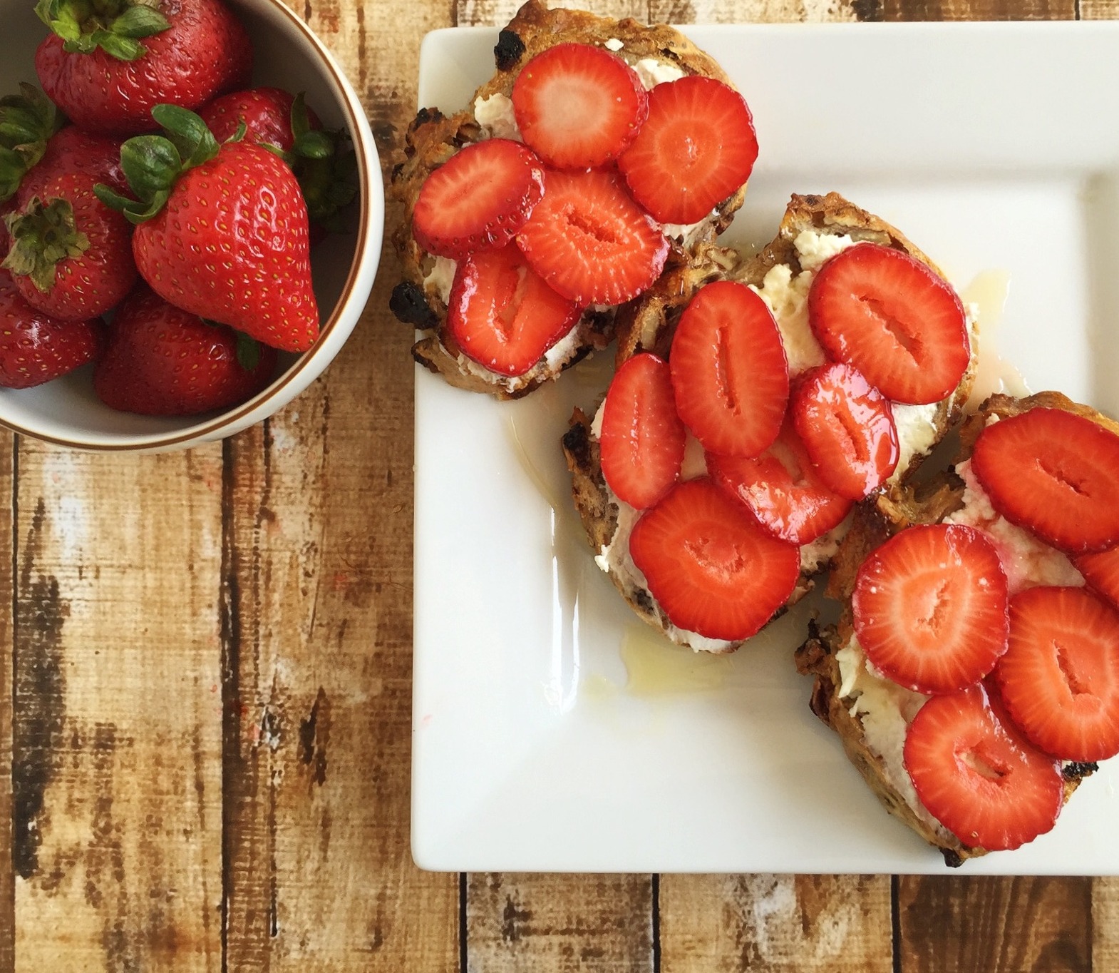 Strawberry and Goat Cheese Toast