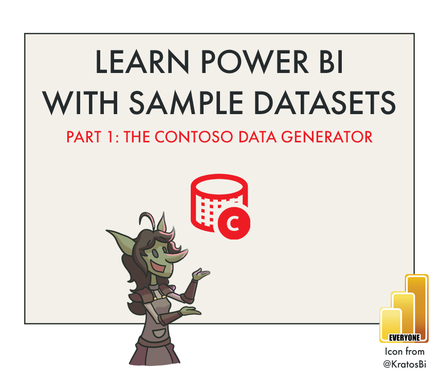 Learn Power BI with Sample Datasets: Part 1 - Contoso Data Generator