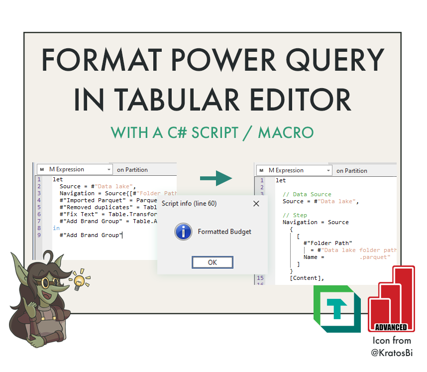 Format Power Query in Power BI, Automatically