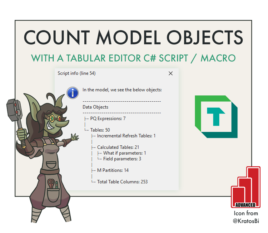 Count Measures in Power BI Datasets with Tabular Editor