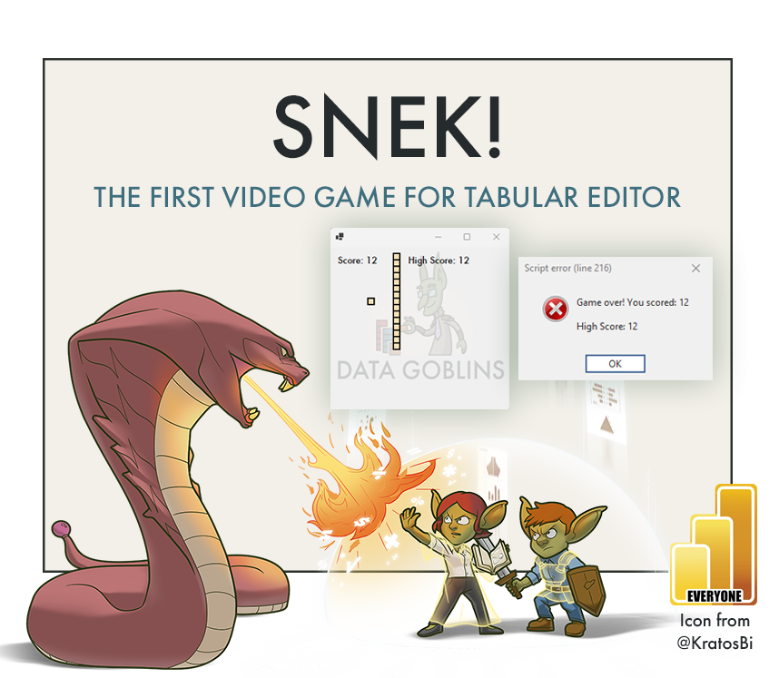 Snek! The First Video Game for Tabular Editor 3.