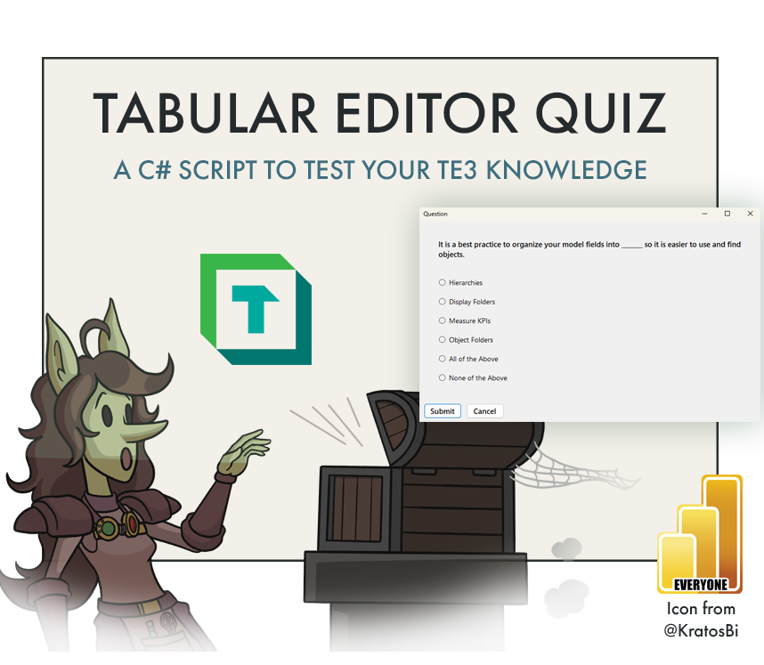 Learn Tabular Editor 3 with a C# Script Quiz