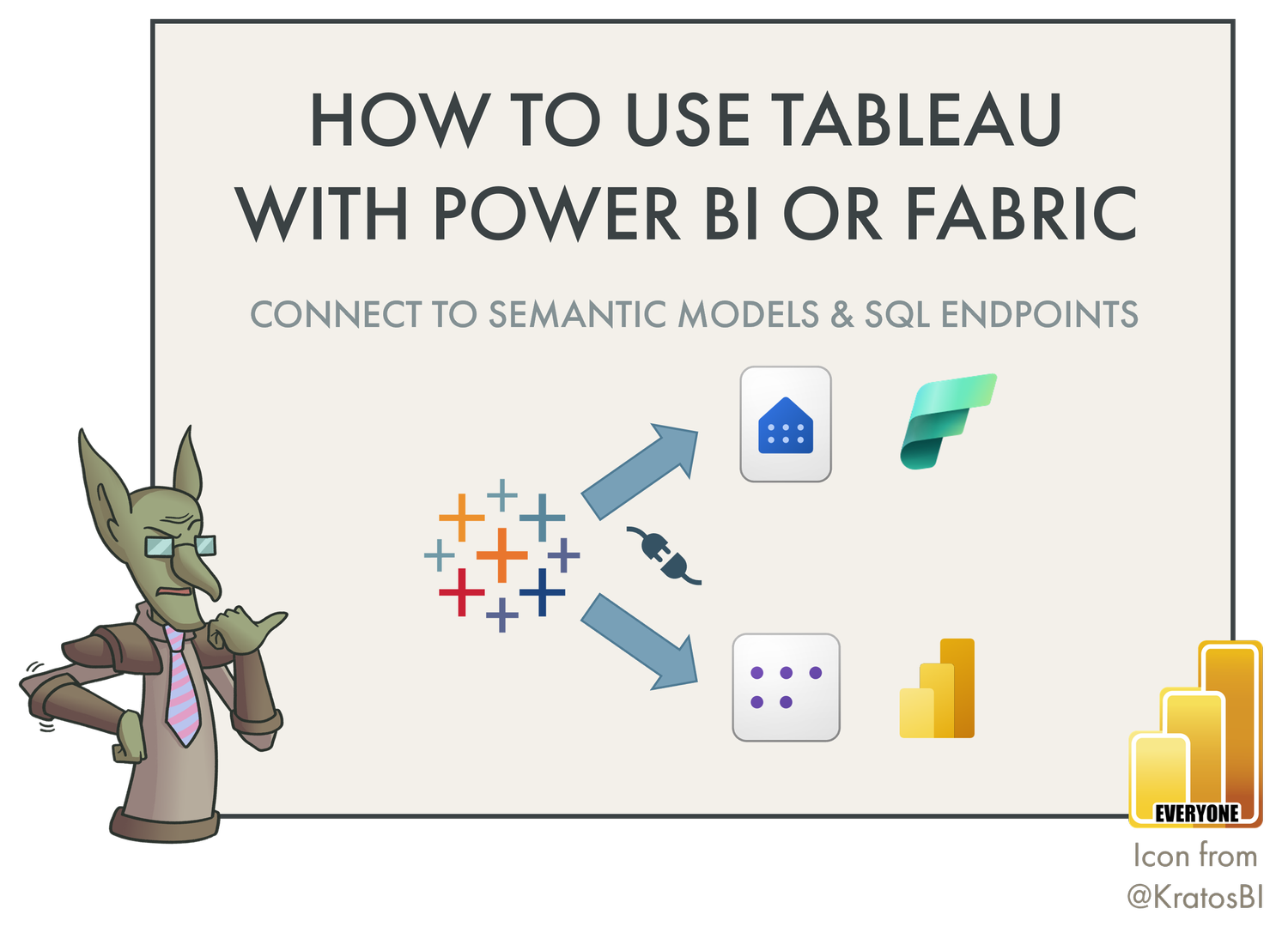 How to use Tableau with Power BI and Fabric 
