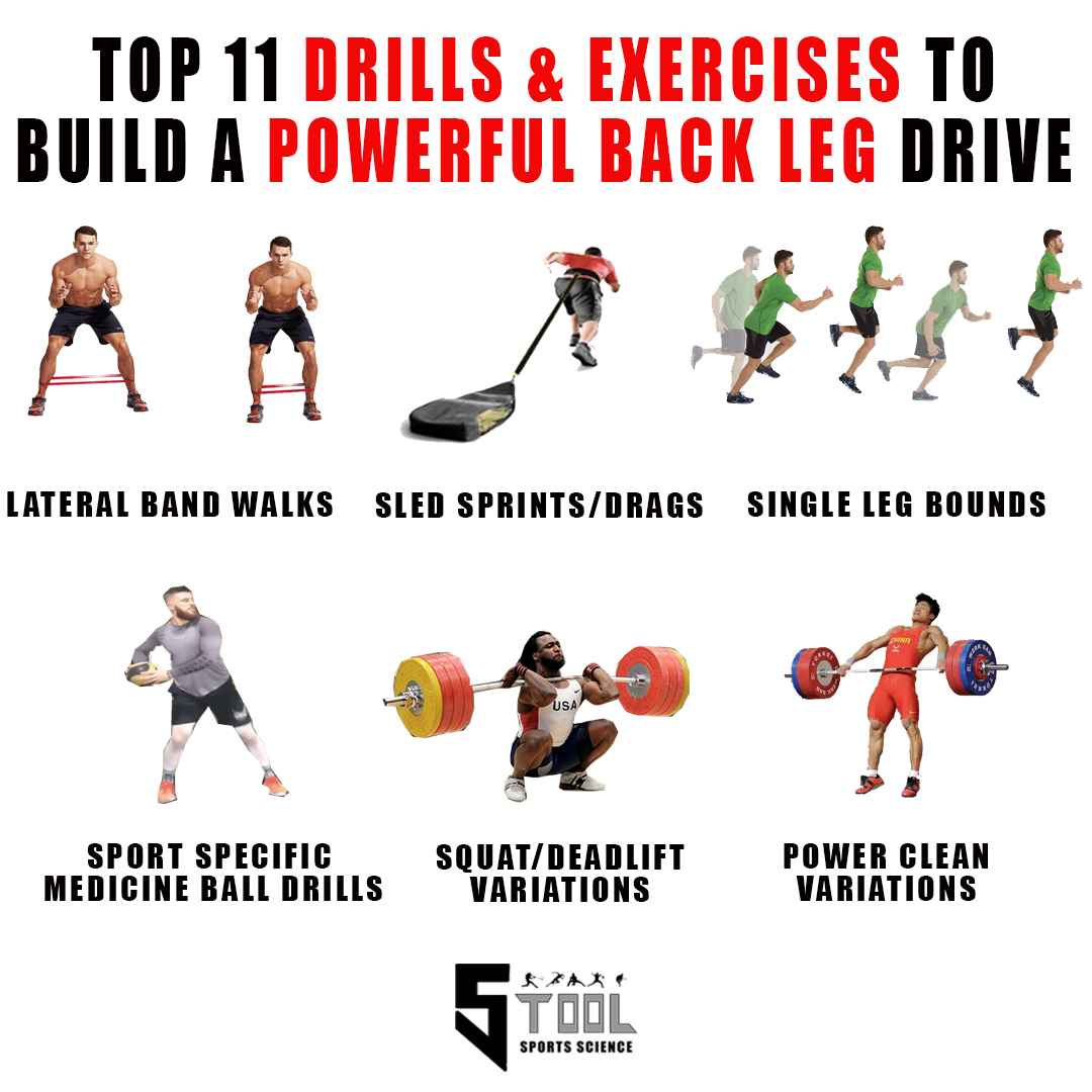 Top 11 Drills And Exercises To Build A Powerful Back Leg Drive — 5 Tool  Sports Science