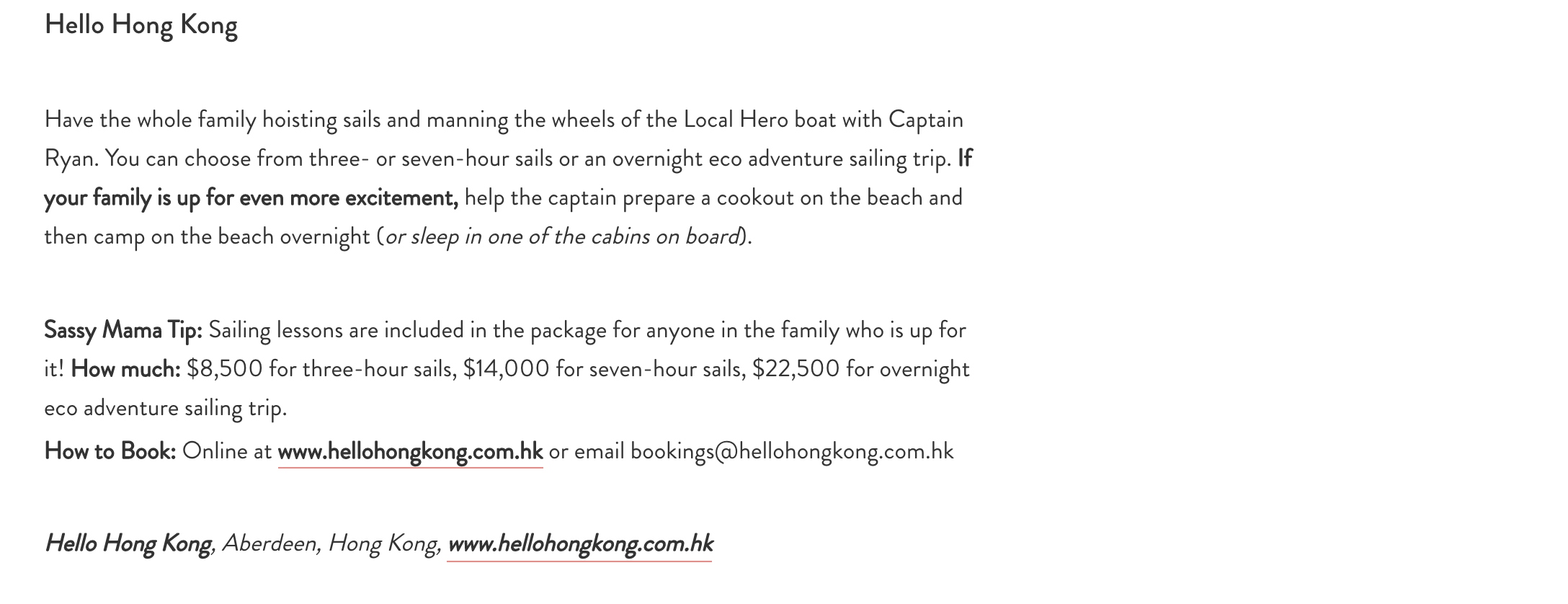 a day sailing in hong kong with captain ryan