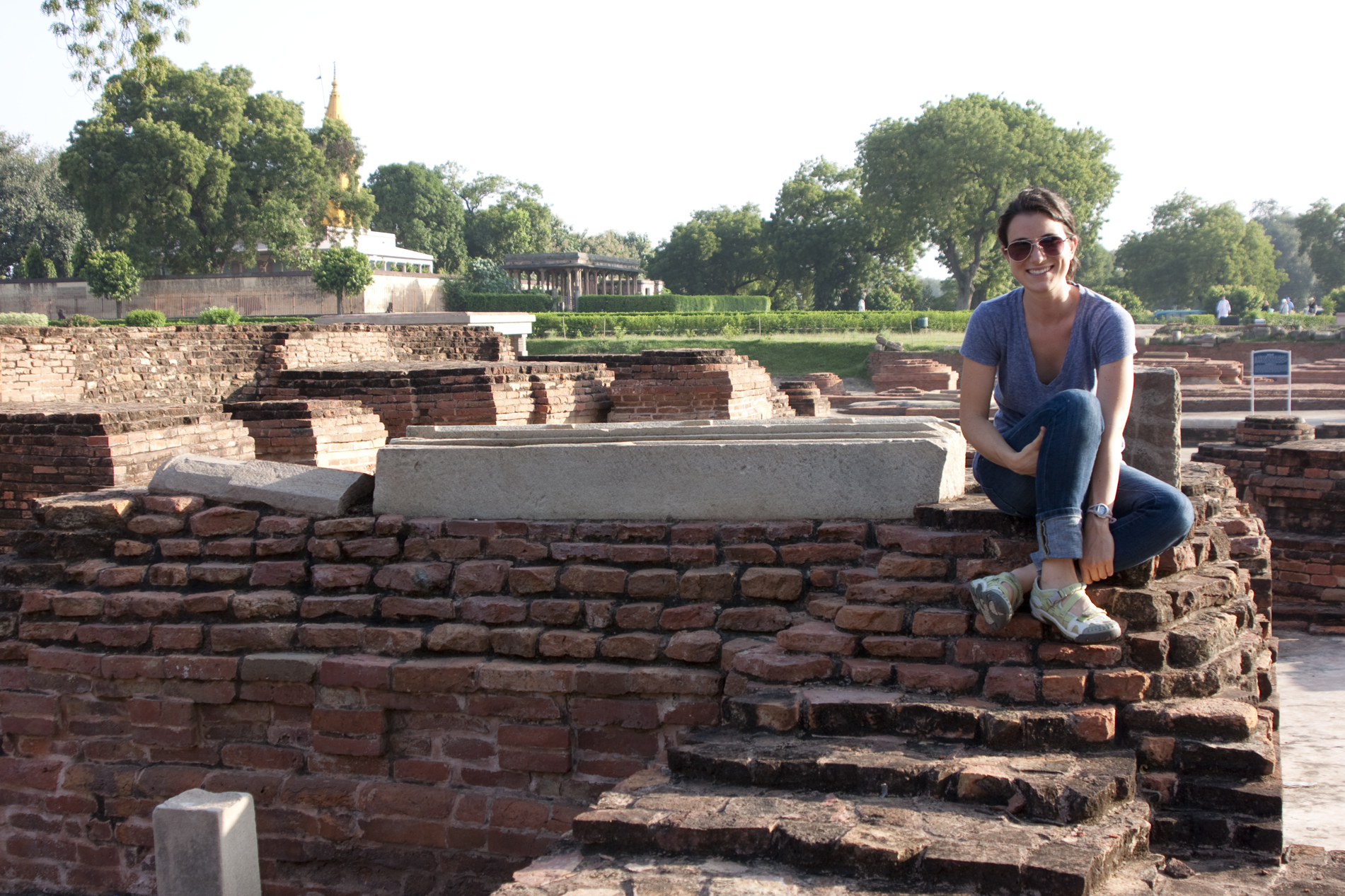 Kelsey In Sarnath, India