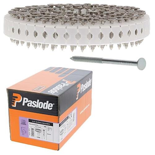 Paslode Hot Dip Galv Smooth Handy Pack 3.1x90mm Box of 2200 Nails & 2 Fuel Cell
