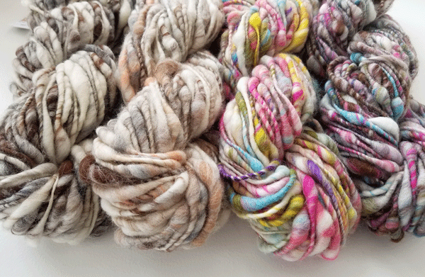 If you prefer a plain yarn, choose one without the sparkly Angelina fiber.