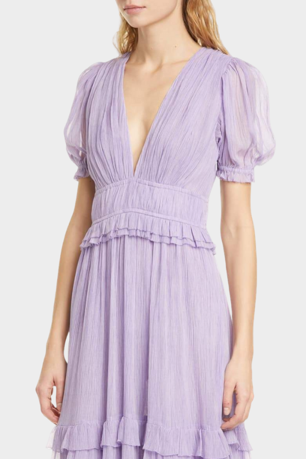 ulla johnson purple dress