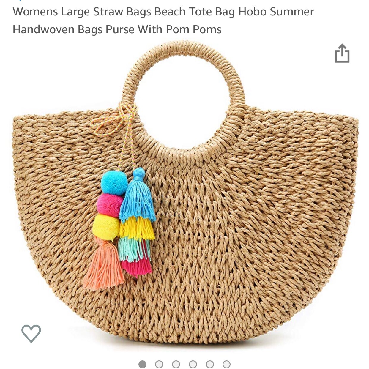 Straw Beach Bag