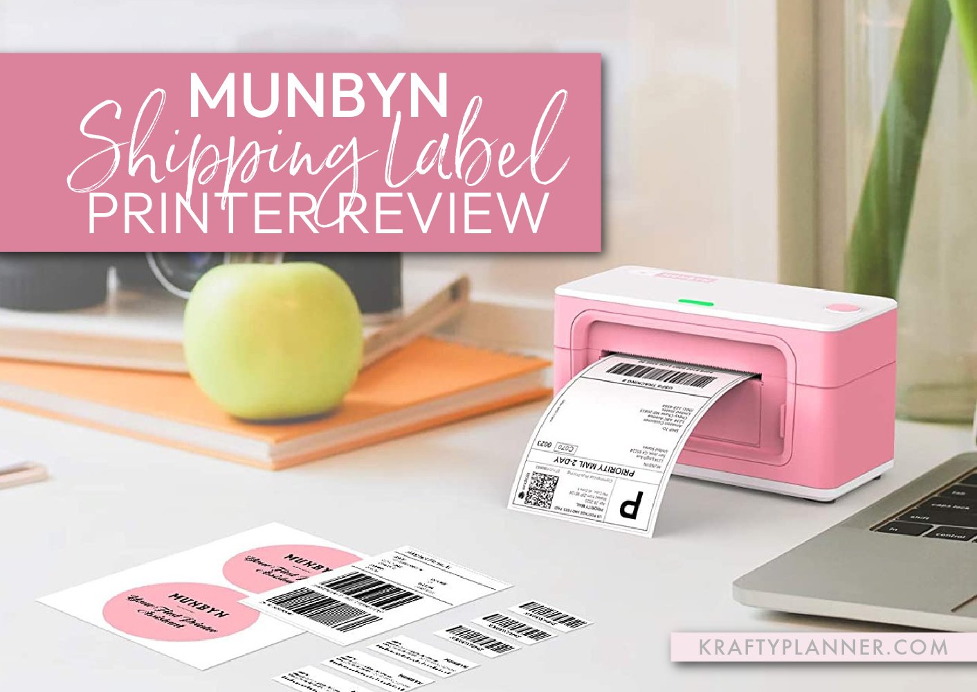 Munbyn Thermal Shipping Label Printer Review — Krafty Planner