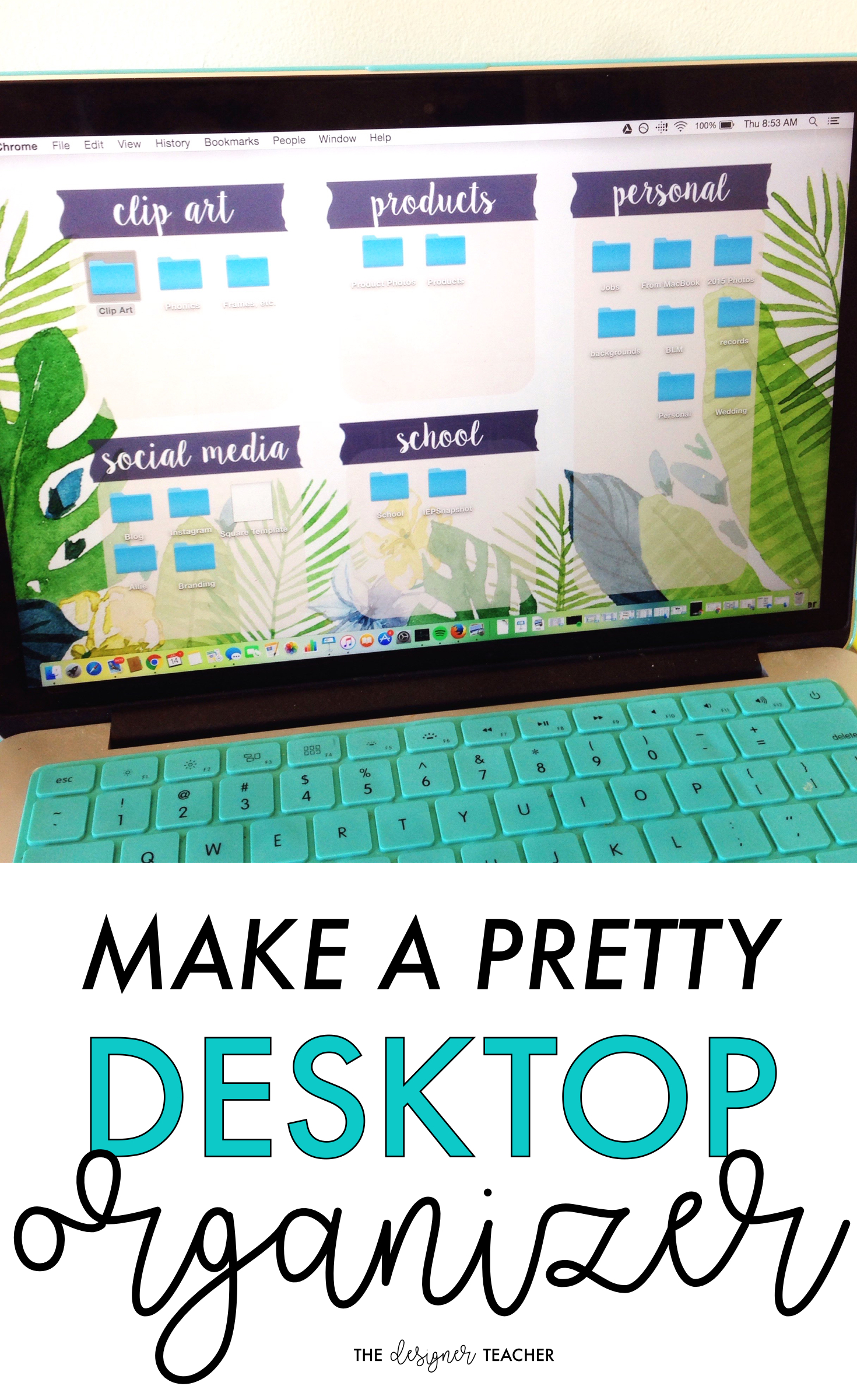 Make A Pretty Desktop Organizer — The Designer Teacher