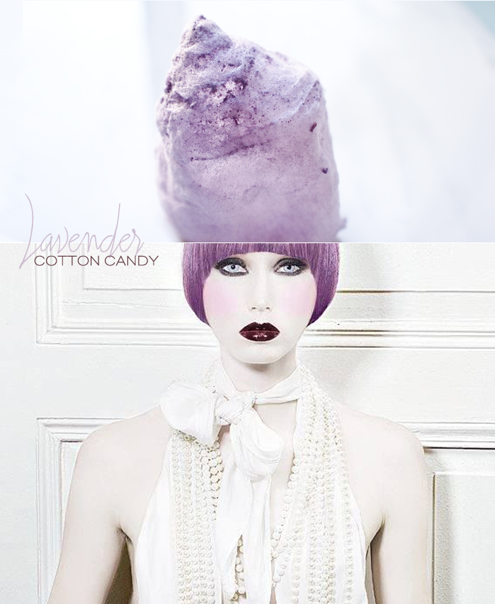 Dine X Design | Lavender Cotton Candy Inspired By Current Hair Trends