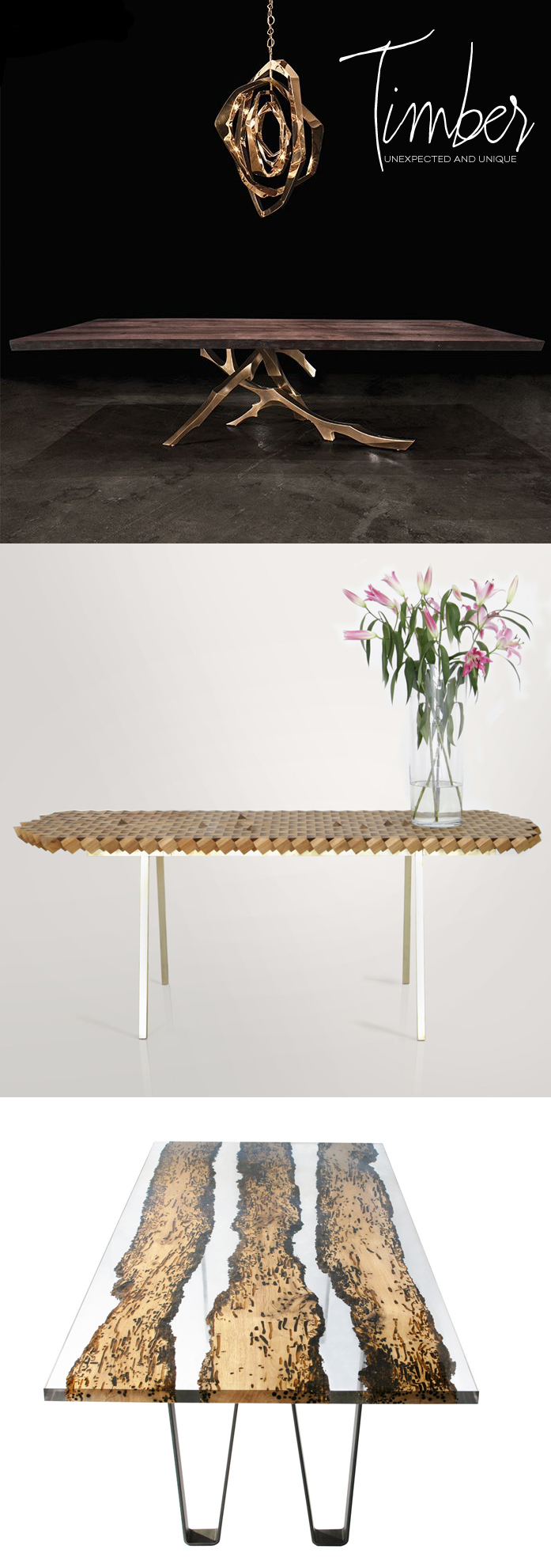 Unique Wood Dining Tables | Dine X Design
