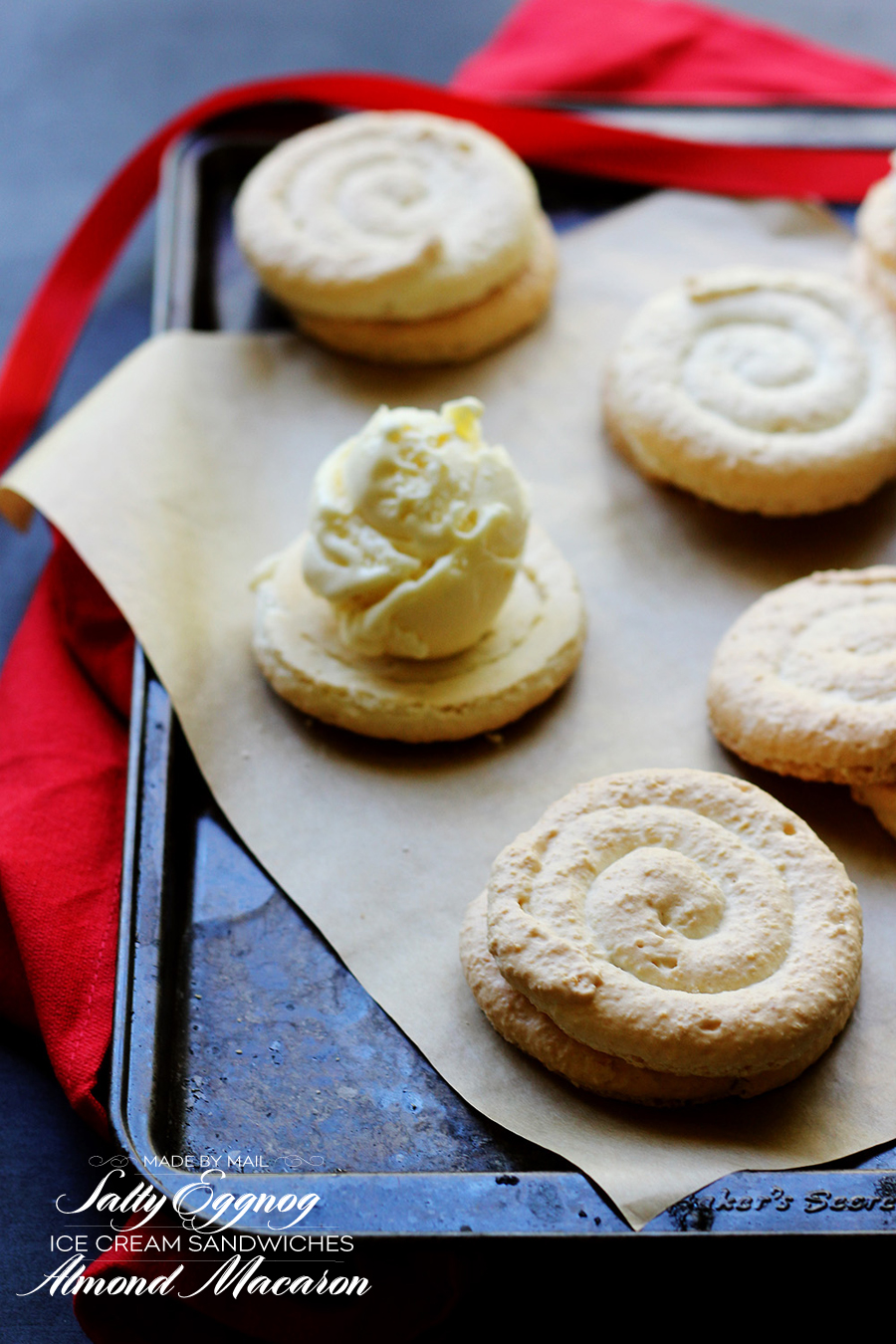 Made By Mail | Sarah Coates | Salty Egg Nog Ice Cream Sandwiches | Dine X Design