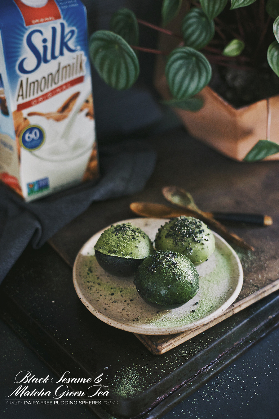 Dine X Design | Silk Almond Milk | Dairy Free Pudding Spheres