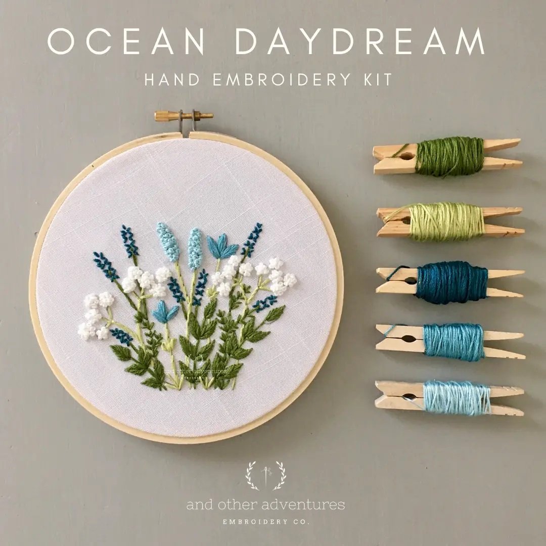 Embroidery Kit - Ocean Daydream - Beginner — Flipping Fabulous